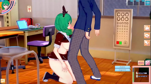【エロゲーコイカツ！】東方project 鍵山雛のおっぱい揉んで仁王立ち手コキフェラ奉仕してもらってからのセックス！爆乳エロアニメ【ヘンタイゲーム とうほう 】